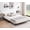 Black Queen, variant on Senfot 6 Inch Queen Size Bed Frame, Low Profile Metal Platform Bedframe with Heavy Duty Steel Slat, Easy Assembly, No Box Spring Needed, Noise Free, Black