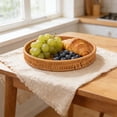 thumbnail image 5 of RKSTN Plastic Imitation Rattan Storage Basket, Woven Basket, Snack Fruit And Vegetable Storage Basket, Bread Basket, Multifunctional Storage Tray L, 5 of 5