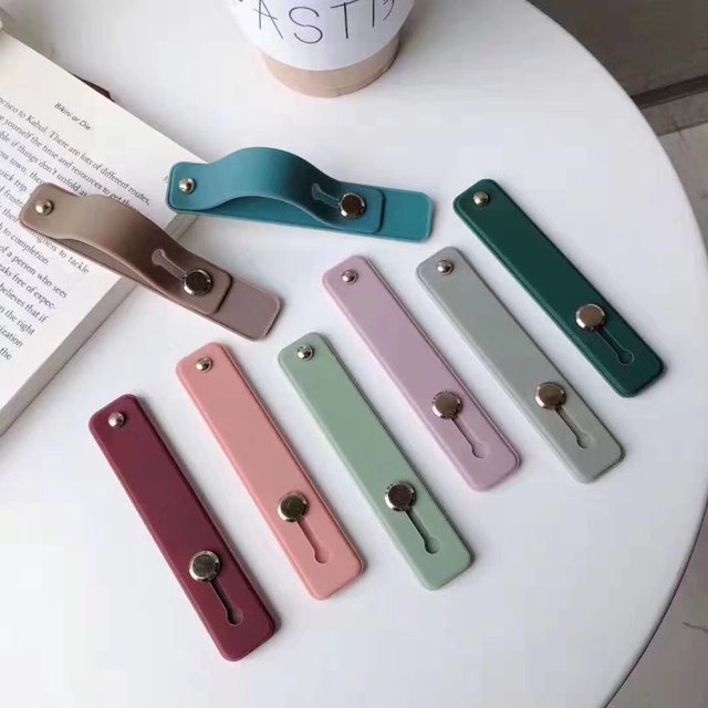 Greenhome Color Color Color Anillo de Dedo Soporte Silicon Teléfono Mano Mano Push Pull Pull Stand greenhome iPhone X