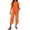 40#Orange, variant on Summer Outfits Two Piece Sets for Women Capri Set Casual Summer Wide Leg Crop Pants and Top Matching Suits Orange XL
