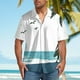 thumbnail image 1 of Blusa y camisa de manga corta con cuello vuelto para hombre, blusa informal con botones y estampado hawaiano, blusa de manga corta con cuello vuelto para hombre, 1 of 5