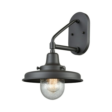 Vinton Station 1-Light Outdoor Wall Lamp in Oil Rubbed Bronze