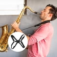 thumbnail image 3 of Sangles de Saxophone Alto/ténor/baryton Réglables (Noir), 3 of 8