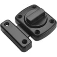 thumbnail image 1 of (Black, 55mm) Latch Bathroom Door Window Cabinet Swivel Latch Security Lock & Toilet Brushed Latch Lock, 1 of 5