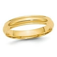 thumbnail image 1 of Ladies 14K Yellow Gold 4mm Wedding Band Ring with Edge, 1 of 4