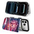 thumbnail image 6 of Wallet Case For Apple iPhone Air / 17 Pro / 17 Pro Max Series with Card Holder, PU Leather Kickstand Card Slots Screen Protector Included For iPhone 17 Series, Celebrate Freedom 4th of July, 6 of 8