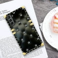 thumbnail image 6 of FKBRCL4U Compatible with Samsung Galaxy S21 Plus Case, Shiny Black Sofa Crystal Luxury Golden Decoration for Girl Women Soft TPU Shockproof Protective Hard PC Back, 6 of 7
