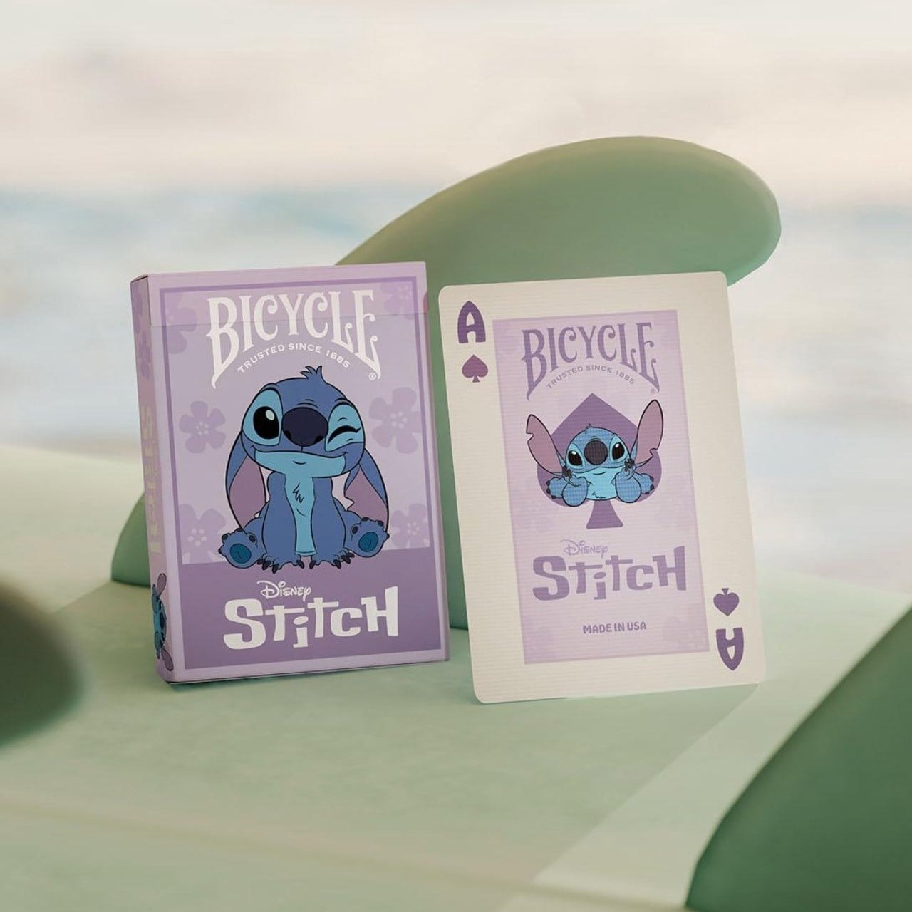 Disney Stitch Inspired Playing Cards, Purple