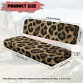 thumbnail image 7 of FKELYI Leopard Print Mule Bench Seat Cover 2 Pcs Set Dustproof UTV Seat Cover Compatible with Kawasaki Mule 600/610 Anti-Scratch Seats Protector Decor, 7 of 7