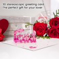 thumbnail image 4 of Minjewel 3D Greeting Cards for Wives and Girlfriends, Perfect Valentine's Day Anniversary Wedding Birthday Gift, Romantic Pop-Up Card Design,A, 4 of 6