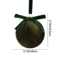 thumbnail image 3 of Christmas Ball Ornaments Velvet Hanging Decor with Bow, Elegant Christmas Tree Decorations, Soft Fabric Holiday Ornament for Home Christmas Party Gift by OVFUIZ, 3 of 7