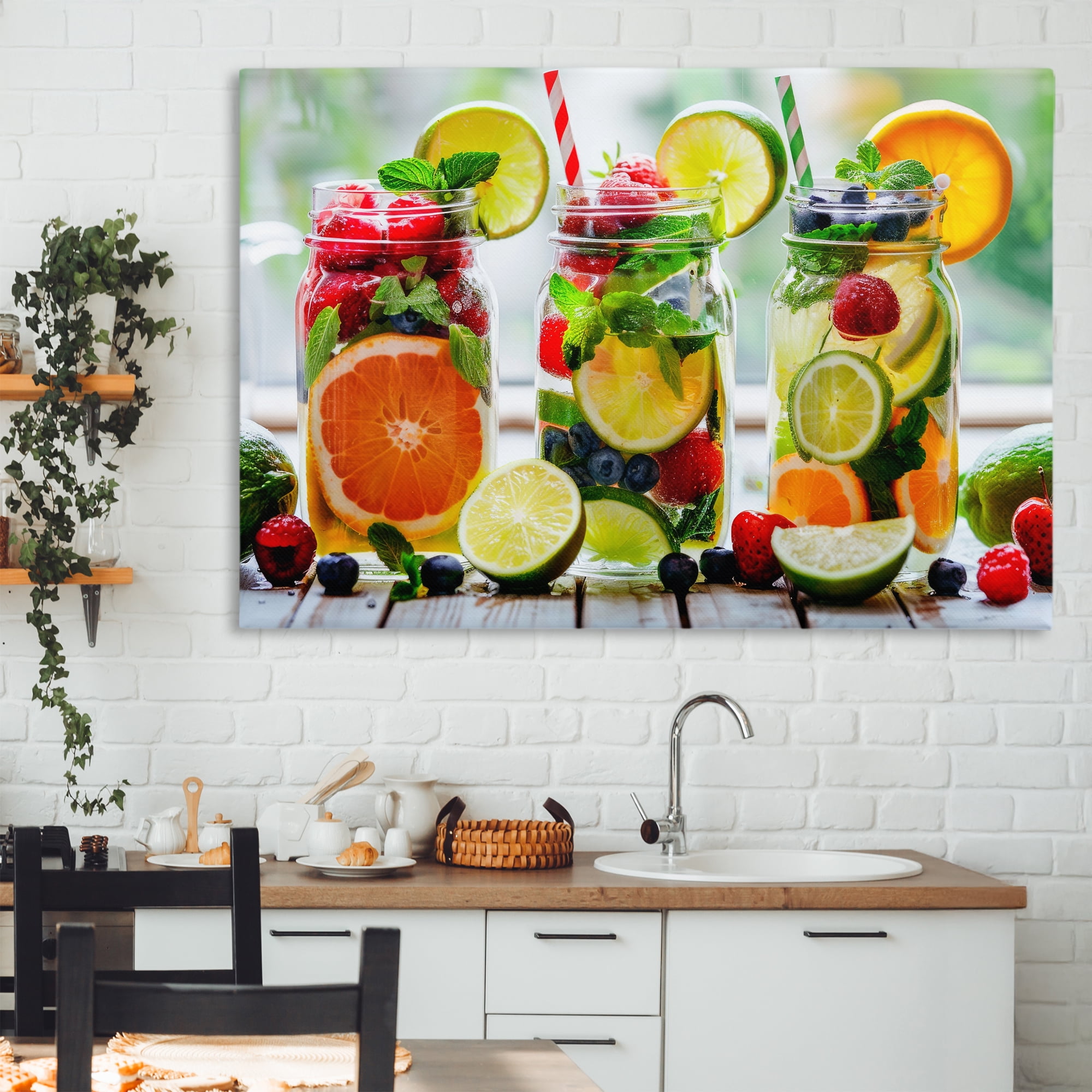 Stupell Industries Vibrant Citrus & Berry Infusion Canvas Wall Art, design by Lazar Studio