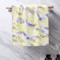 thumbnail image 2 of YFYANG Absorbent Towel, Soft Skin-Friendly Yellow Palm Leaves Texture Washcloth Bath Towel, Suitable for All Skin, 27.5 x 16-inch, 2 of 7