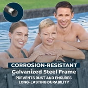 Bestway APX 365 Metal Frame Above Ground Rectangle Pool - Sand Filter Pump - 18x9x52 in