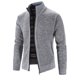 thumbnail image 1 of Mens Casual Zip Knitted Jacket Sweater Cardigan Shirt Slim Fit Warm Tops Coat, 1 of 8