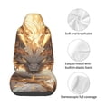 thumbnail image 3 of Lsque Golden Horned White Dragon Pattern Car Seat Covers for Front Seats , Waterproof Seat Covers for Cars, Sporty Front Seat Covers,Car Seat Cover Protector Front Seats, 3 of 5