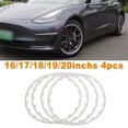 Black18 inch For Tesla Model 3 Y S X 20172023 Universal Car 4pcs