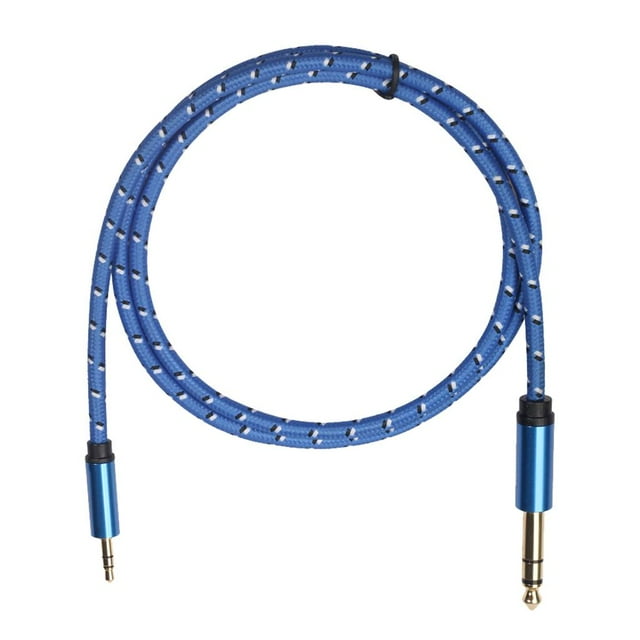 Cable de audio estéreo Yuyangstore 1/8 a 1/4 Jack TRS 1m