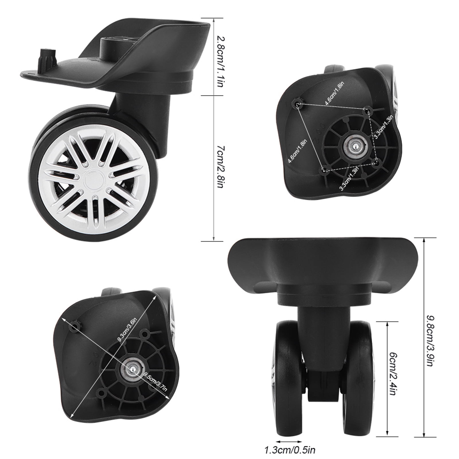 Generic Luggage Universal Wheel Accessories Wheel Trolley Luggage Roller  Wheel Aircraft Wheel Maintenance Shock Absorption 18 30 Inch @ Best Price  Online