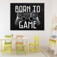 thumbnail image 3 of Stupell Industries Contemporary Born To Game Retro Canvas Art, 48 x 36, by Kim Allen, 3 of 8