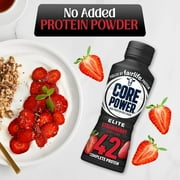 Fairlife Core Power Elite Protein Shake, Strawberry, 42g Protein, 14 oz, 6 Bottles