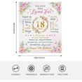 thumbnail image 5 of LHSHID 18th Birthday Gifts for Girls Blanket 18 Year Old Girl Birthday Gifts Gifts for 18 Year Old Girl 18th Birthday Decorations for Girls Best 18 Year Old Girl Gift Throw Blanket 60"x80", 5 of 8