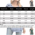 thumbnail image 3 of Workout Tops For Women, Tunic Dressy Casual Summer Short Sleeve Shirts Loose Fit Pleated Boho Top Crop Womens Tops Animal Print Women Western Tops Peasant Square Tops Casual (XL, Gray) ZMTing, 3 of 4