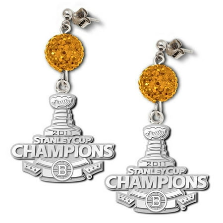 LogoArt NHL Boston Bruins Stanley Cup Champions Ovation Earrings