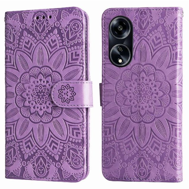 Funda tipo cartera GANGXUN para OPPO A98 , diseño girasol, cuero PU, soporte, cierre magnético, tarjetero