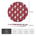 thumbnail image 2 of Honeii Gnome And Snowflakes Print Elegant Bone China Decorative Plate, Porcelain Plate,Art Crafts,Ceramic Ornaments for Home Office Wall Decor-7in, 2 of 6