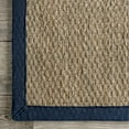 thumbnail image 2 of nuLOOM Elijah Seagrass Natural Runner Rug, 2' 6" x 8', Navy, 2 of 4