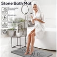thumbnail image 2 of Stone Bath Mat, Diatomaceous Earth Shower Mat, Non-Slip Super Absorbent Quick Drying Floor Mat for Bathroom Kitchen, 2 of 7