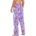thumbnail image 6 of HPINK-T Mens Sleep Pajama Pants Set Bottoms Christmas Snowman Brown Fleece Lounge Sleepwear PJs S, 6 of 7
