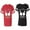 Men Red / Women Black, variant on World's Greatest Dad Mom Matching Couple Cotton Jerseys (Men Red / Women Black) (Men S / Women S)