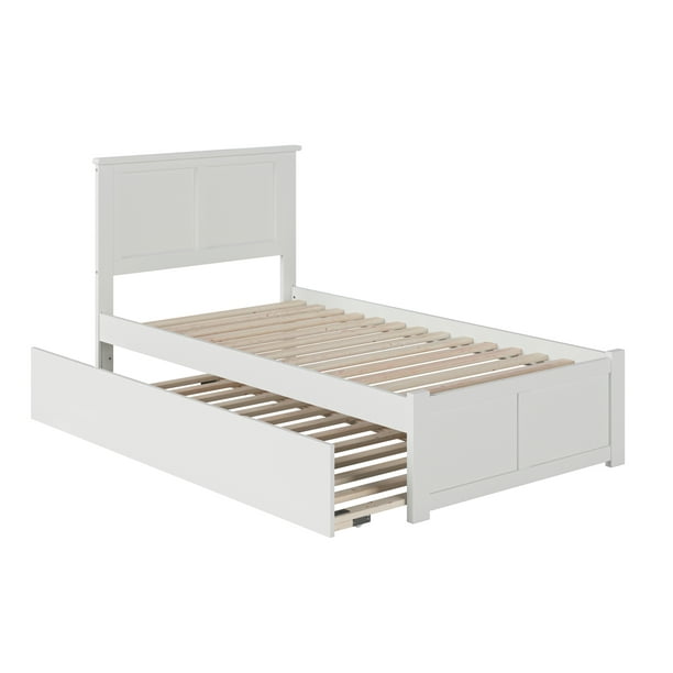 Madison Platform Bed with Flat Panel Foot Board and Twin Size Urban ...