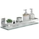 thumbnail image 1 of Estante de pared Danpoo de vidrio templado transparente para baño y cocina, 1 of 7