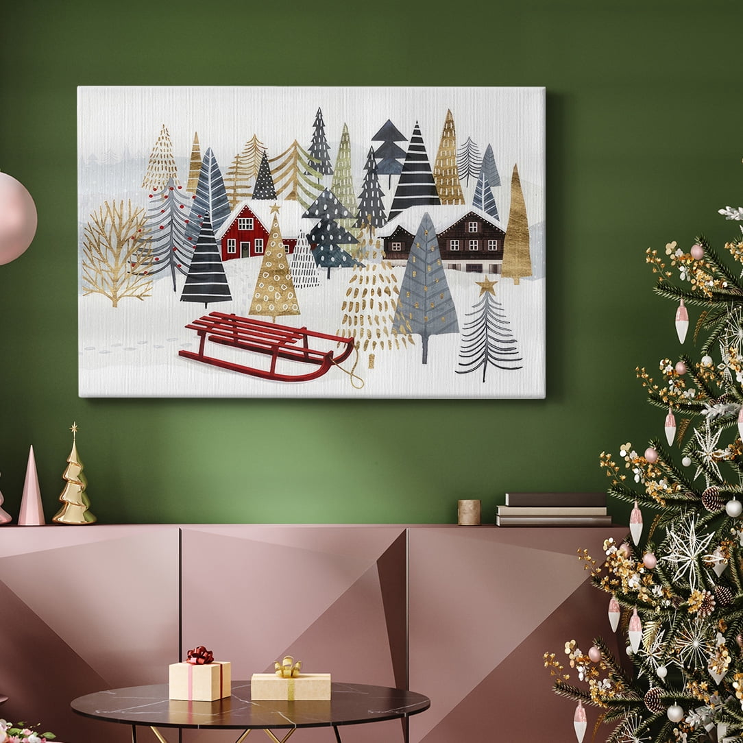 Christmas Chalet Collection A- Gallery Wrapped Canvas
