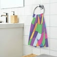 thumbnail image 3 of Yayeee 2 Pack Hand Towels for Bathroom 100% Cotton 16" x 28" Soft Absorbent Kitchen Towel, Colorful Plaid, 3 of 7