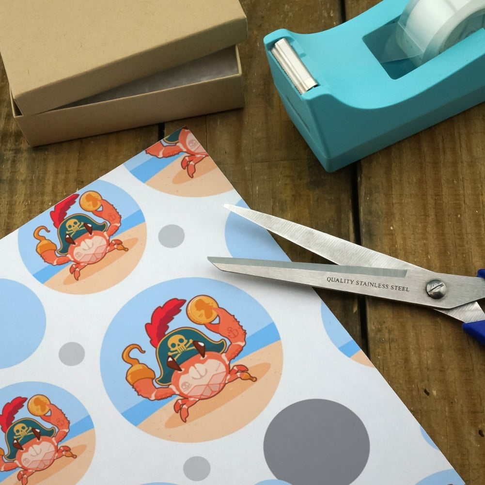 Rock Paper Scissors Lobster Crab Funny Premium Gift Wrap Wrapping Paper Roll