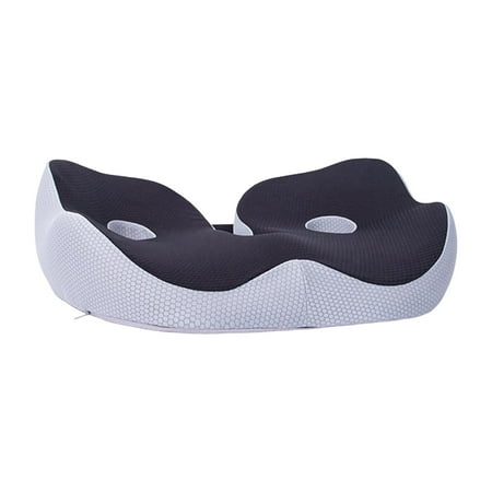 Donut Pillow Hemorrhoid Tailbone Cushion Memory Foam Donut Seat Cushion for , Black