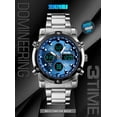 thumbnail image 2 of 1389 Hombre de cuarzo Reloj Moda única Deporte Casual Marca Reloj de cuarzo Doble movimiento Co SKMEI  Mirar, 2 of 7