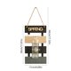 thumbnail image 3 of Jarrón Decorativo de Madera para Pared | Maceta Hidropónica de Vidrio con Cuerda Gruesa para Colgar | Decoración Rústica y Natural para El Salón | Portaflores Versátil para Flores Secas o Frescas | D, 3 of 6