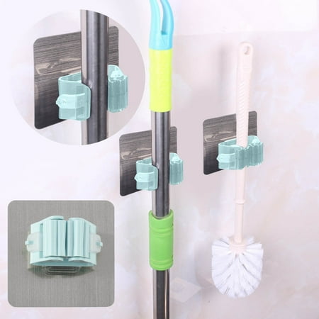

Home Essential Tools 1PC Wall Mounted Mop Organizer Holder Brush Hanger Storage Rack Kitchen Tool Non Punching Hook Deals