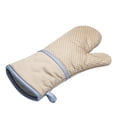 thumbnail image 4 of Guantes para horno microondas Guantes aislantes de algodón y silicona Antideslizantes Protectores de manos resistentes al calor, Caqui Methold HA003500-01, 4 of 4