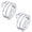 silver, variant on Adjustable Magnetic Pure Copper Rings for Women, Love Heart Gift( Sliver 2PCS)