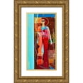 thumbnail image 1 of Murdock, Ramona 11x18 Gold Ornate Wood Framed with Double Matting Museum Art Print Titled - Lady on Display II, 1 of 4