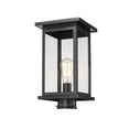 thumbnail image 3 of 4124-PBK-Millennium Lighting-Bowton - 1 Light Outdoor Post Mount-15.63 Inch Tall and 8.5 Inch Wide-Powder Coated Black Finish, 3 of 5