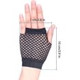 thumbnail image 1 of 1 Pair Fishnet Short Glove Pierced Nylon Fingerless Gloves Funky Retro Elegant XianweiShao 1327534455717, 1 of 1