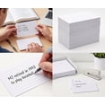 thumbnail image 2 of 100 Pack of Bulk Wholesale 3"x5" Lined White Index Cards Containing 100 Index Cards Per Pack for Students, Teachers, Classrooms and Office - 10,000 Count 3"x5" Lined White Index Cards, 2 of 9