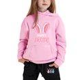 thumbnail image 4 of Zshosam Toddler Girls Winter Clothing Sets Baby Girls Clothes Girls 2PCS Fall Winter Outfits Hooded Toddler Girls Long Sleeve Hoodie Top pants Set Size 8T 10T,(Pink 8-10 Years), 4 of 4